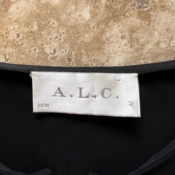 A.L.C Black Cut Out Cocktail Dress | 4 Step Hem Pockets w/ Zipper | NWT - Picture 8 of 10